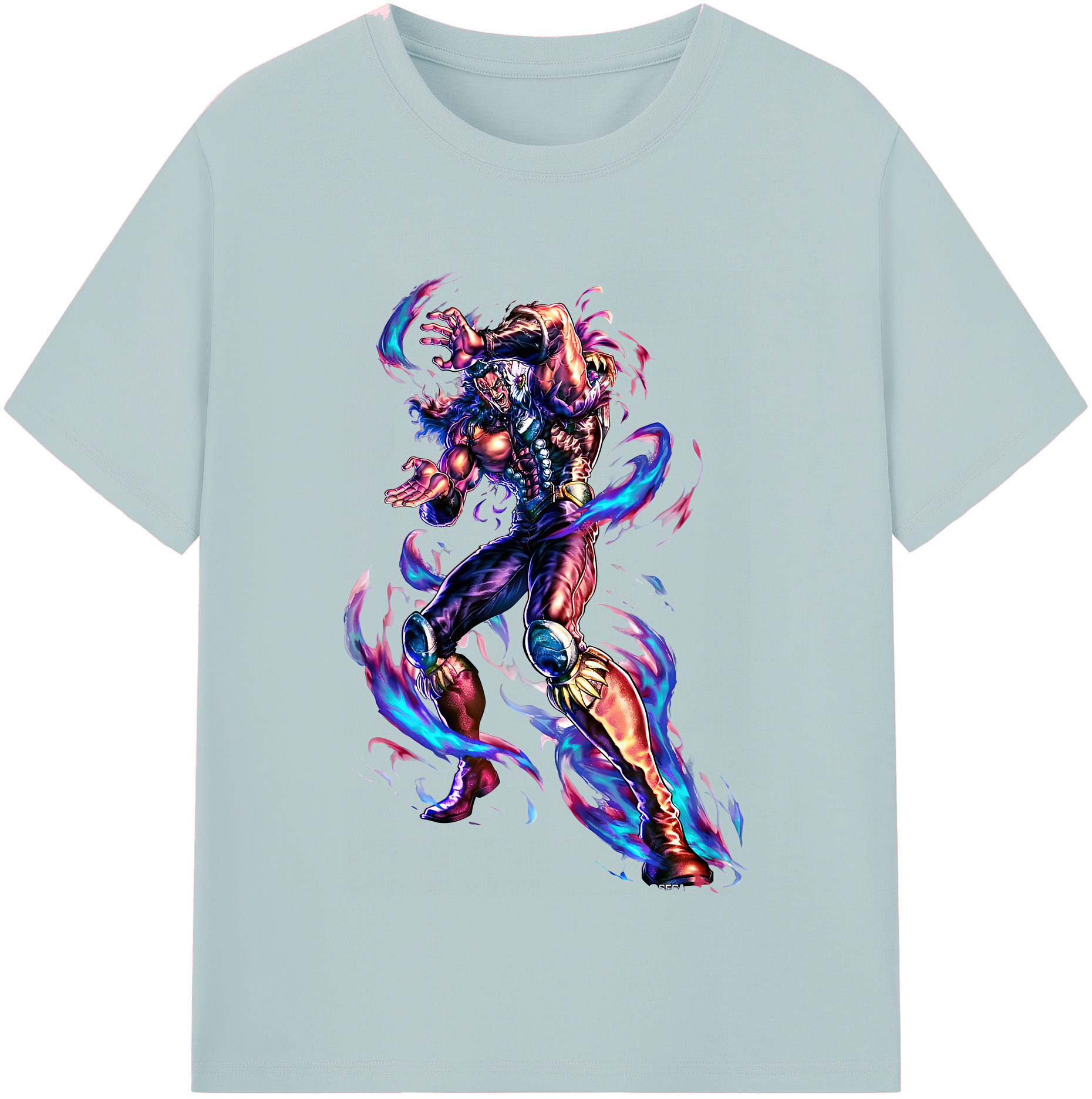 （画像用） 北斗の拳 Fist of the North Star 綿100％半袖Tシャツ（フロントプリント）